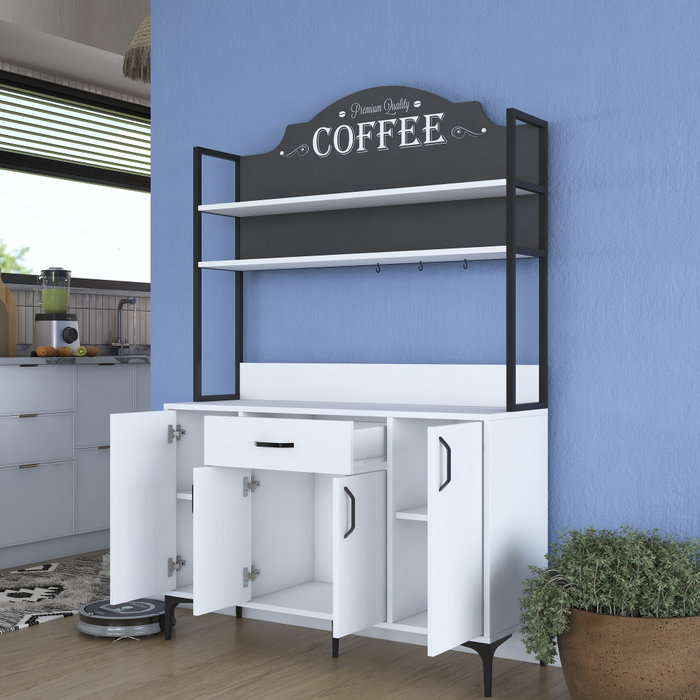Hanah Home Armario Multiusos Blanco 120 cm Hanah Home Armario Multiusos Blanco 120 cm